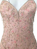 Escada pink beaded dress