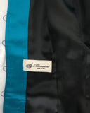 Blumarine blue runway suit, FW 2000