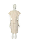 Lolita Lempicka shell button suit, 90s