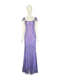 Escada embellished lilac gown, SS 2001