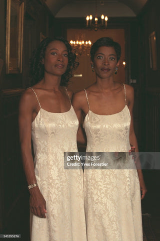 Escada diamante strap couture gown, 1997