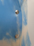 Celine blue runway tie dye shirt, SS 2000