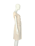 Lolita Lempicka shell button suit, 90s