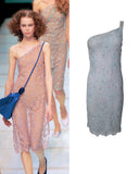 Emporio armani lace runway dress, FW 1999