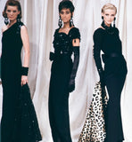 Valentino black gown, 90s