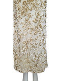 Gold escada embellished gown, c 2000