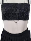 Prada embellished skirt set, SS 2001
