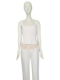 Valentino white linen ensemble, 2000s