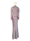 Christian Dior two piece gown with rose motif