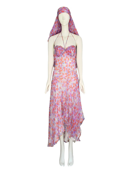 Alexander McQueen cherry print dress, SS 2004