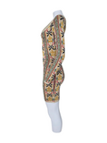 Alaia abtract floral bodycon dress, FW 1990