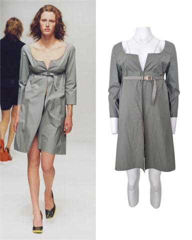 Miu Miu belted tech runway dress, SS 1999