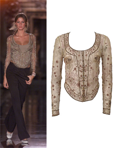 Chloé Stella McCartney beaded top, FW 2000