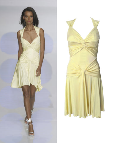 Valentino butter yellow runway dress, SS 2004