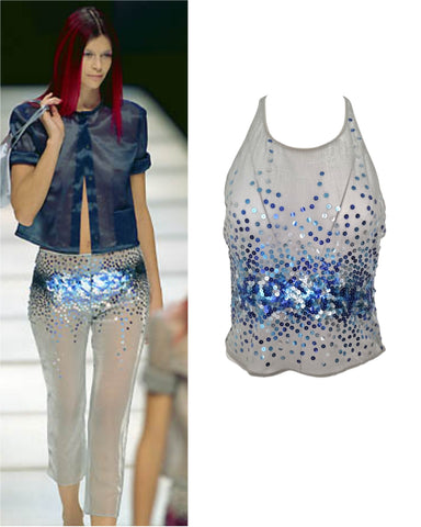 Emporio Armani sequin top, SS 2000