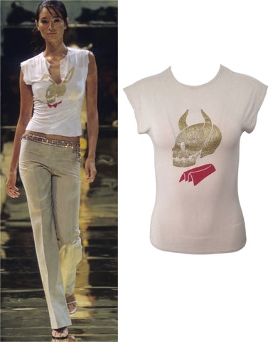 Chloé skull t-shirt, SS 2000