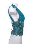 Ema Savahl floral applique corset
