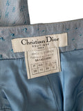 Dior blue ostrich embossed set, FW 2000