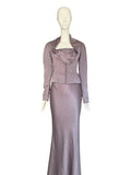 Christian Dior two piece gown with rose motif