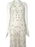 Prada sheer embroidered halter dress, SS 1995