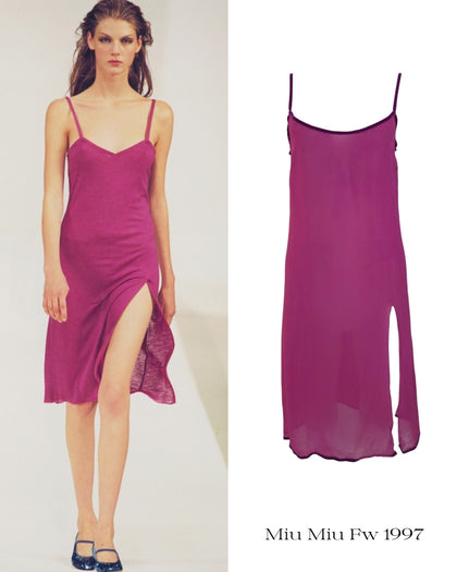 Miu Miu sheer dress, FW 1997