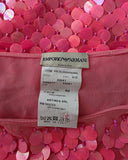 Emporio armani pink sequin skirt, SS 2004