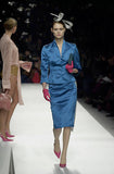 Blumarine blue runway suit, FW 2000