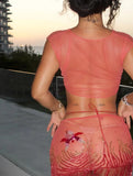 Upcycled Roberto Cavalli two piece set, SS 2000