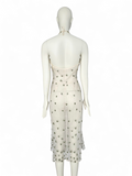 Prada sheer embroidered halter dress, SS 1995