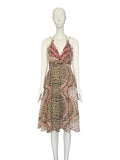 Just Cavalli reptile print dress. 2000s