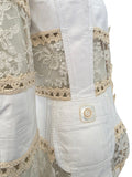 Dior leather and sheer lace jacket, SS 2005