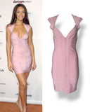 Herve Leger pink bandage dress, c 2007