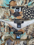 Robert Cavalli feather print set, SS 2004