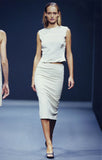 Prada panel insert skirt set, SS 98