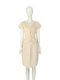 Lolita Lempicka shell button suit, 90s