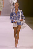 Celine blue runway tie dye shirt, SS 2000