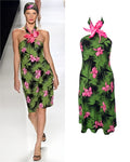Celine hibiscus runway dress, SS 2004