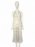 Prada sheer embroidered halter dress, SS 1995