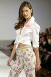 Escada pink embellished runway pants, SS 2001