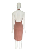 Versace runway logo belted dress, Spring 2005