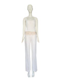 Valentino white linen ensemble, 2000s