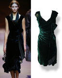 Prada velvet dress, FW 2004