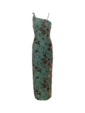 Emporio Armani teal runway gown, FW 1998