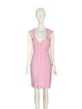 Herve Leger pink bandage dress, c 2007