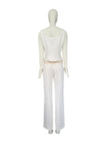 Valentino white linen ensemble, 2000s
