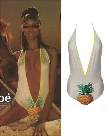 Chloé Stella McCartney pineapple swimsuit, SS 2001