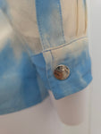 Celine blue runway tie dye shirt, SS 2000