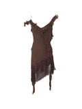 Dior by Galliano fringed dress, FW 2000