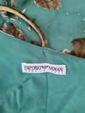 Emporio Armani teal runway gown, FW 1998