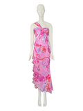 Ungaro floral cutout runway dress, SS 2004